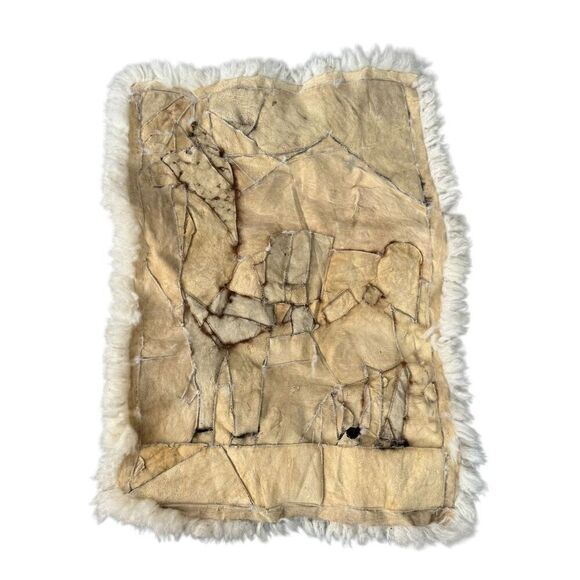 Vintage Peruvian Alpaca Wool Large Tapestry Rug/Hanging Wall Art, 22x32” - Picture 2 of 5